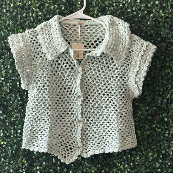 FREE PEOPLE Lily Crochet Top - Picture 4 of 10